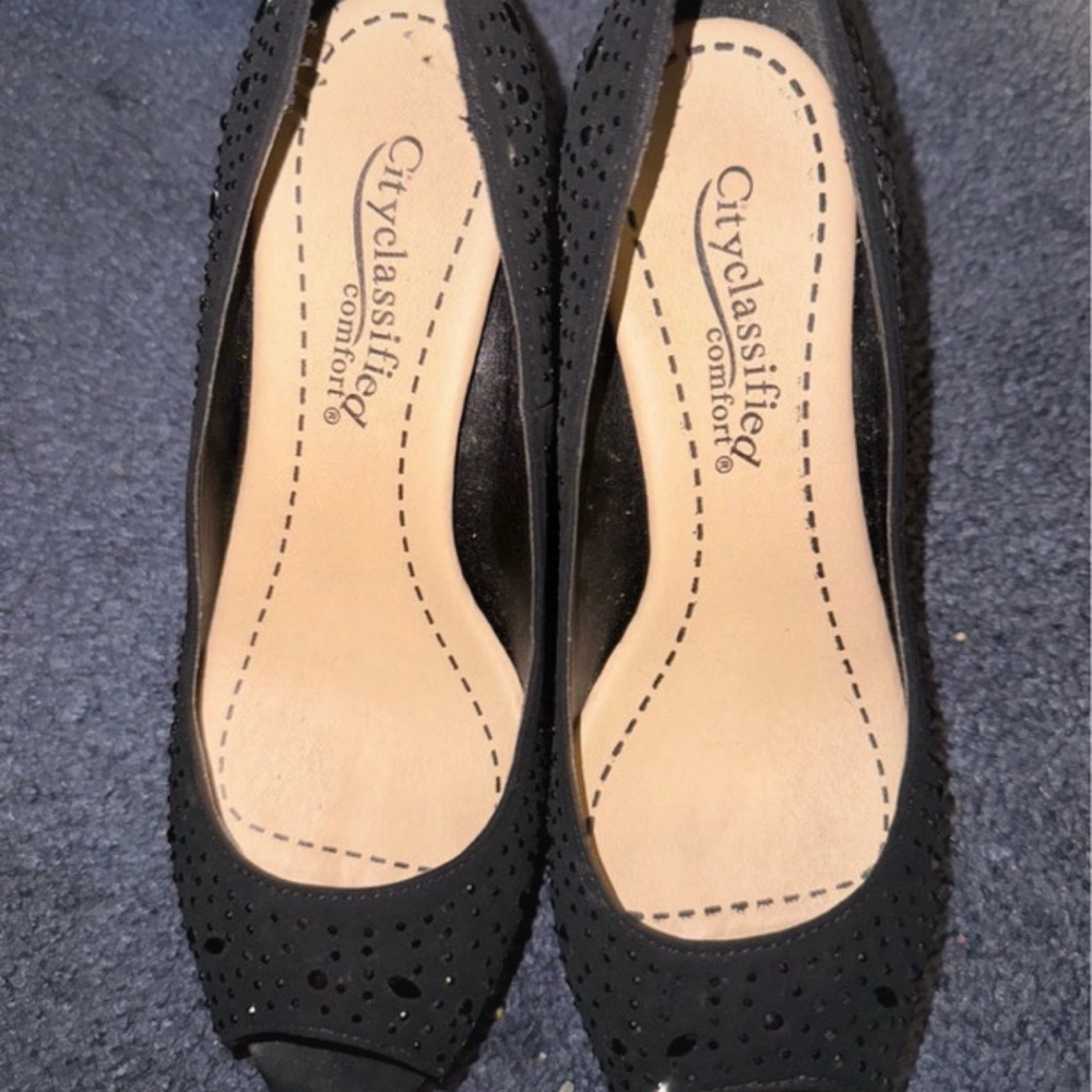 Black high heels